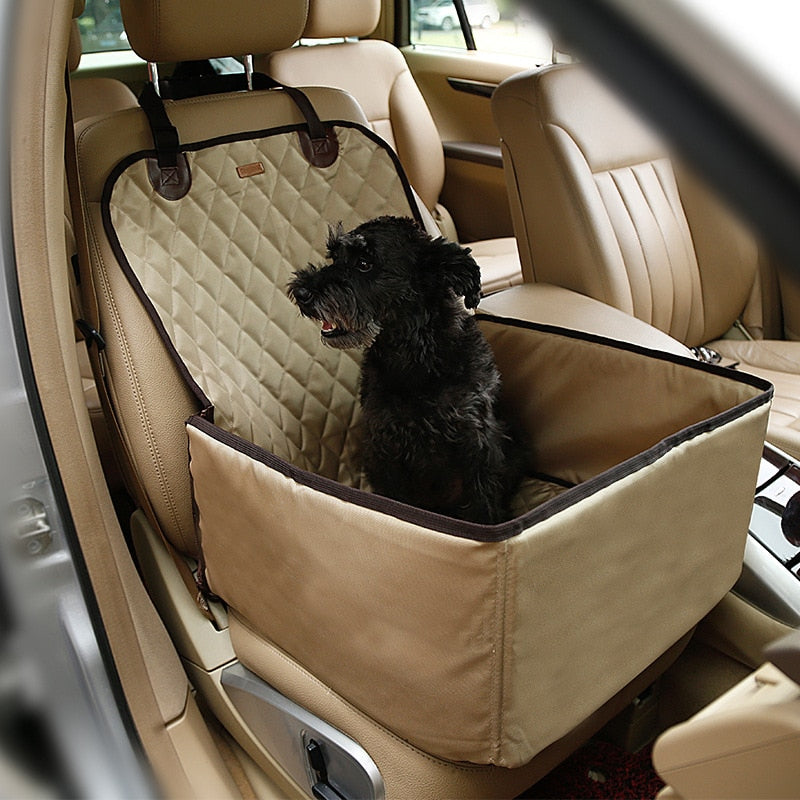 Geometric Pattern Pet Car Seat Basket Washable Dog Booster Pet Car Seat  Washable Travel Dog Cushion - Temu